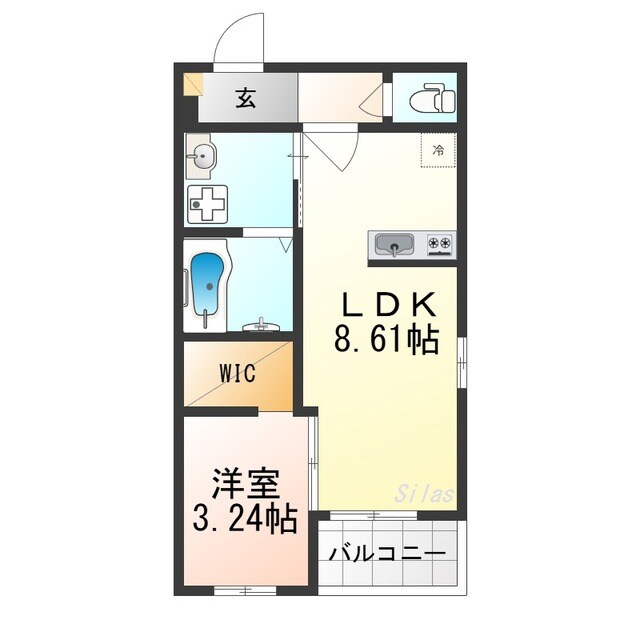 REGALEST五条大宮の物件間取画像