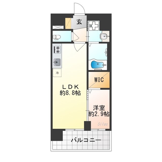ソルテラス京都JUJO華の物件間取画像