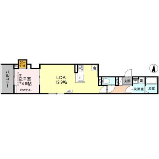 GRAMM丹波口の物件間取画像