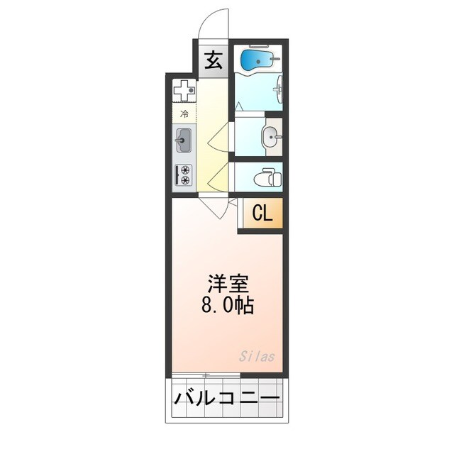 RAMS二条西の物件間取画像