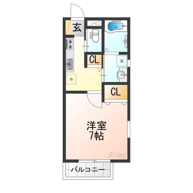 GRAND CASA TENJINGAWAの物件間取画像