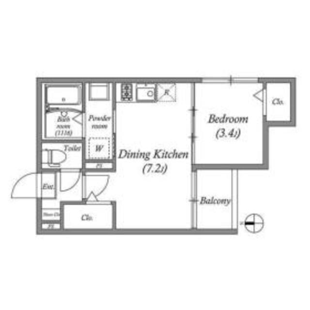 仮）壬生御所ノ内町Bの物件間取画像