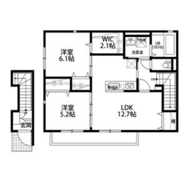 アムール京都梅小路の物件間取画像