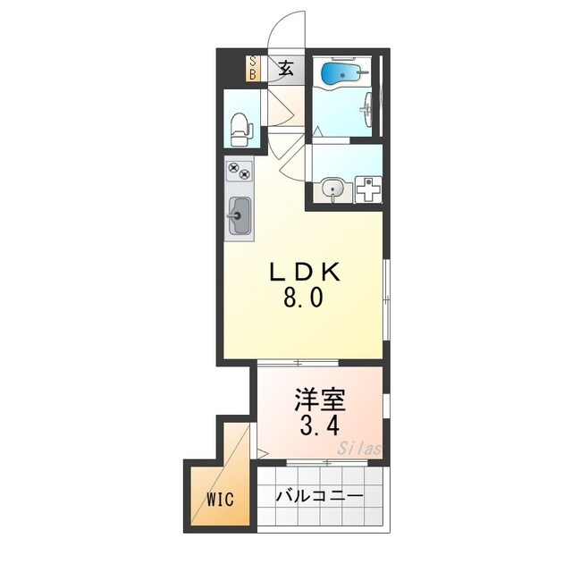 花園駅 徒歩10分 3階の物件間取画像