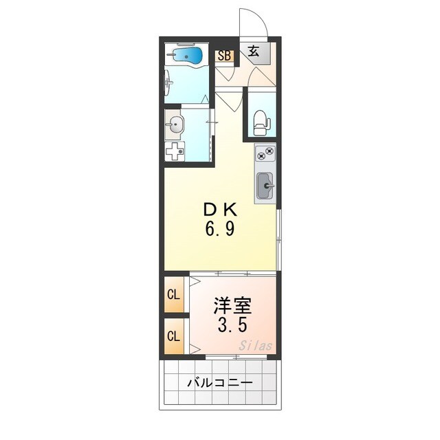 DORSY 桂川の物件間取画像