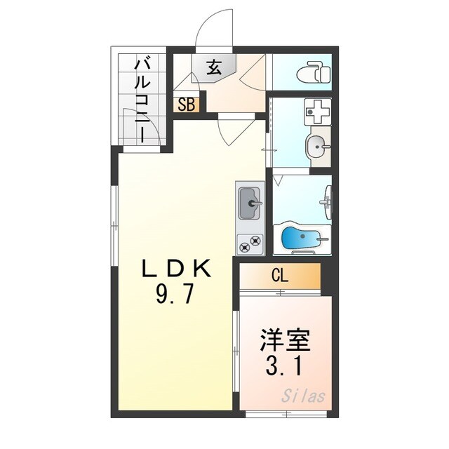 DORSY 桂川の物件間取画像