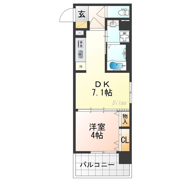 ベラジオ雅び京都西院Ⅱの物件間取画像