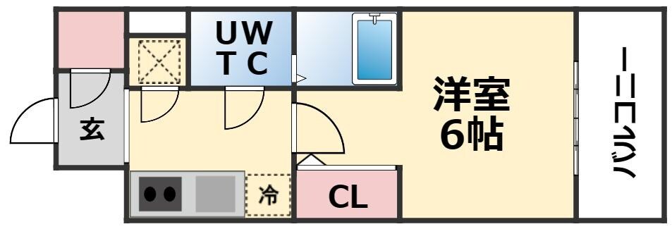 エスリード新梅田ノースポイントの物件間取画像