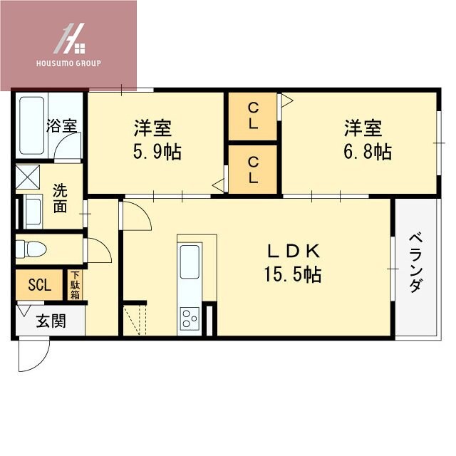 栄蔵弐号館の物件間取画像