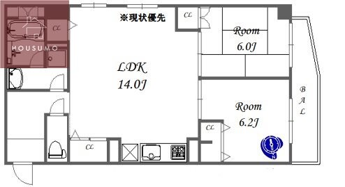 I　Cube　平野の物件間取画像