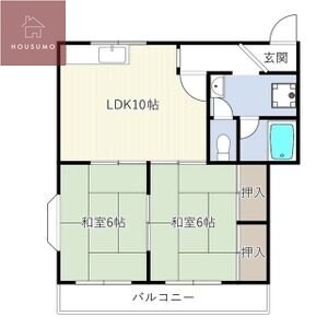 ビートル山本北E棟の物件間取画像