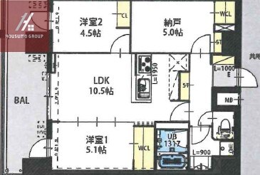 Grand Luceの物件間取画像