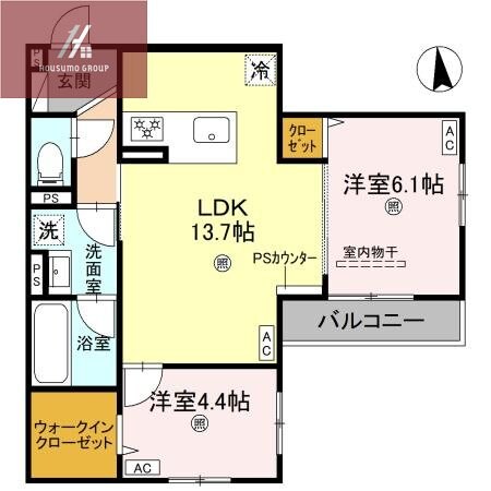クレスト平野南の物件間取画像
