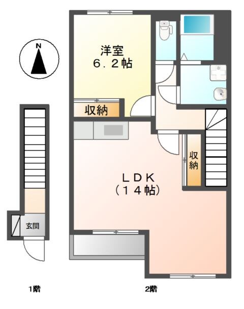 ｍｉｇｎｏｎ　ｓｏｌｅｉｌ　（ミニョン　ソレイユ）の物件間取画像