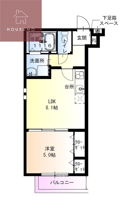 フジパレス明美町の物件間取画像