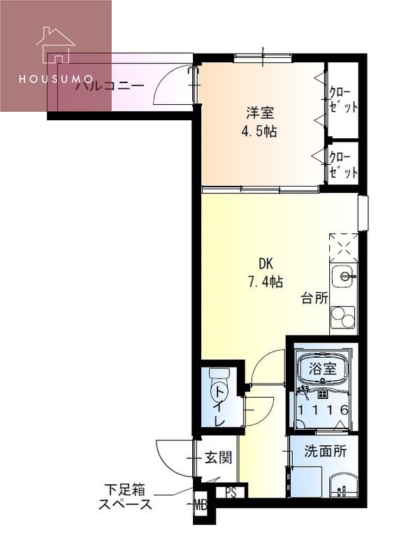 フジパレス明美町の物件間取画像