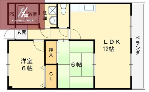 松岡マンションⅡの物件間取画像