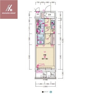 ソルテラスＯＳＡＫＡＪＯ　ＥＳＴの物件間取画像