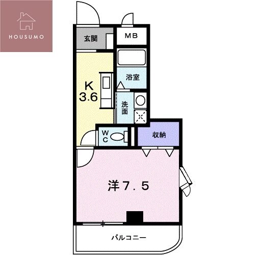 サンパティークの物件間取画像