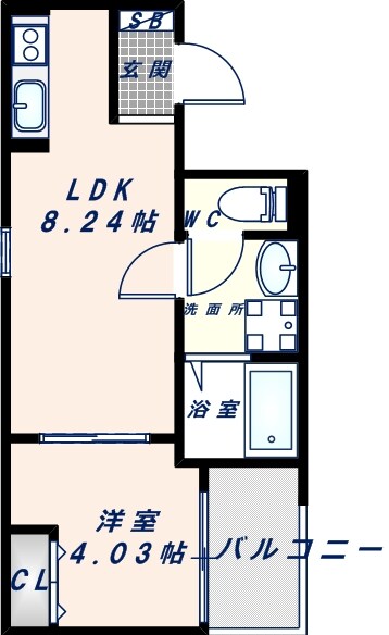 F+style大蓮東2号館の物件間取画像