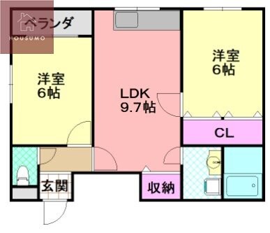 清本ハイツの物件間取画像