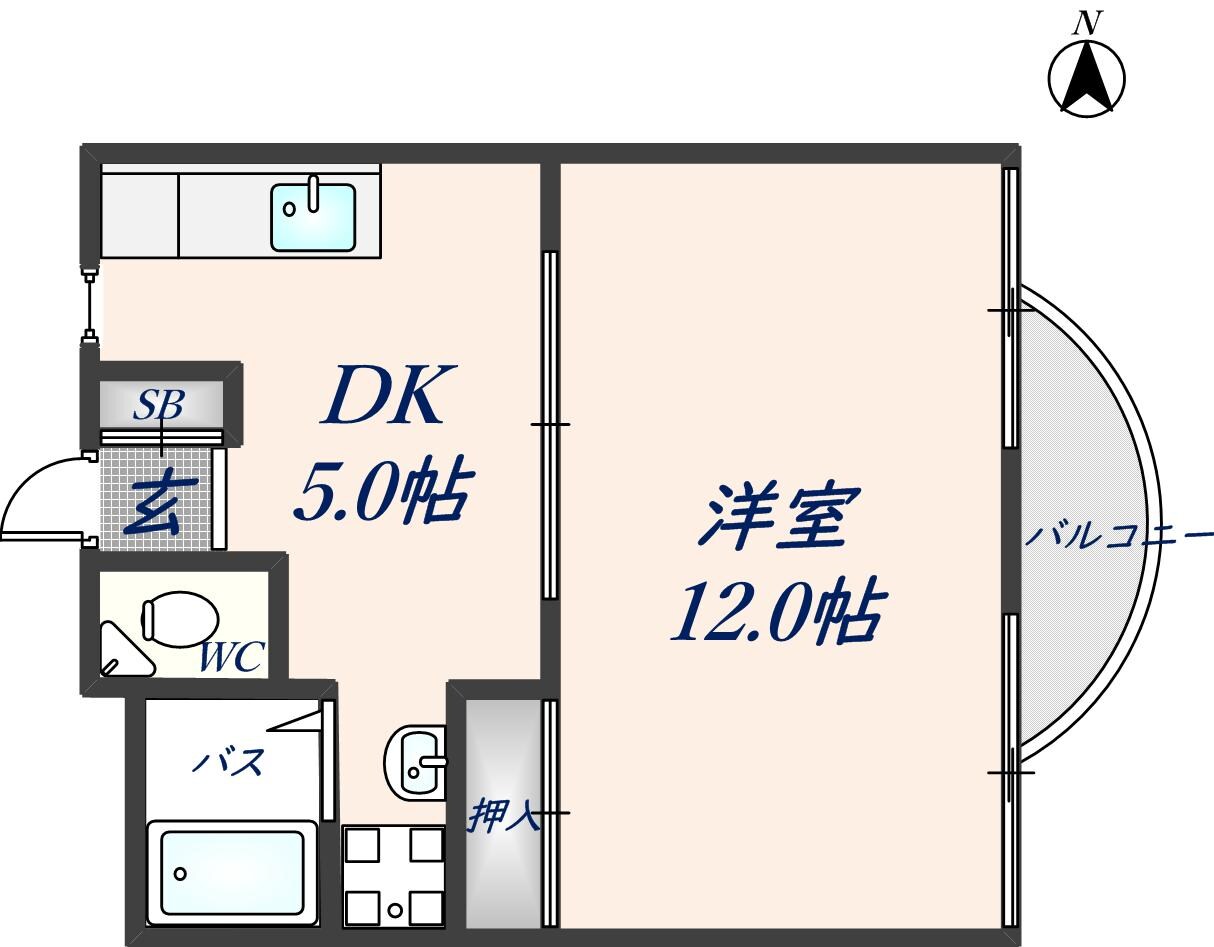 重尾マンションの物件間取画像