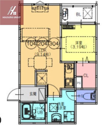 F+style八尾北本町2号館の物件間取画像