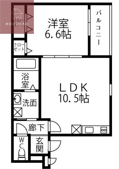 マルベリーガーデン山本南Ⅰの物件間取画像