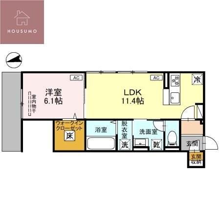 仮称）D-ROOM平野区平野本町5丁目PJの物件間取画像