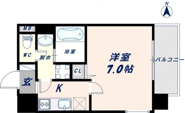 布施駅 徒歩5分 8階の物件間取画像