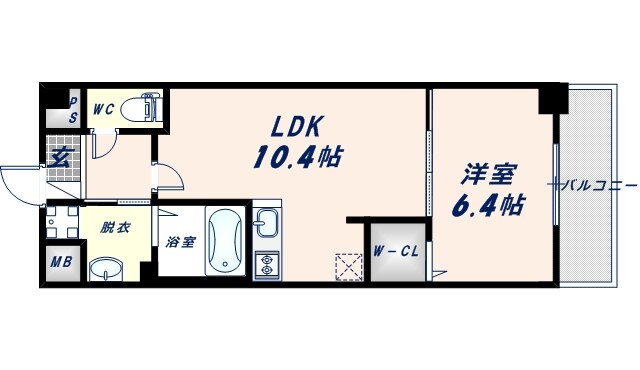 リアライズ小路駅前の物件間取画像