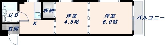 メゾンドールコトブキパート1の物件間取画像