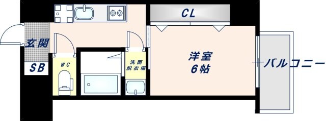 新深江駅 徒歩8分 5階の物件間取画像