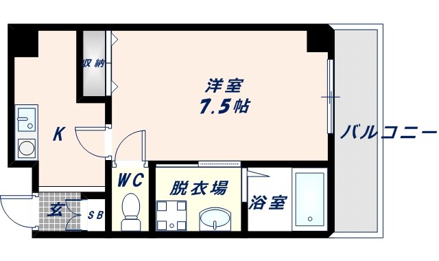 今里駅 徒歩6分 3階の物件間取画像