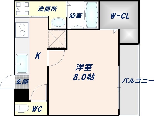 高井田中央駅 徒歩8分 1階の物件間取画像