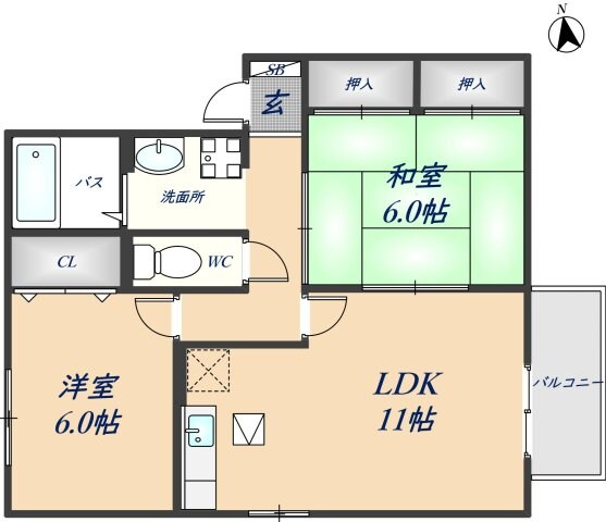 カルムの物件間取画像