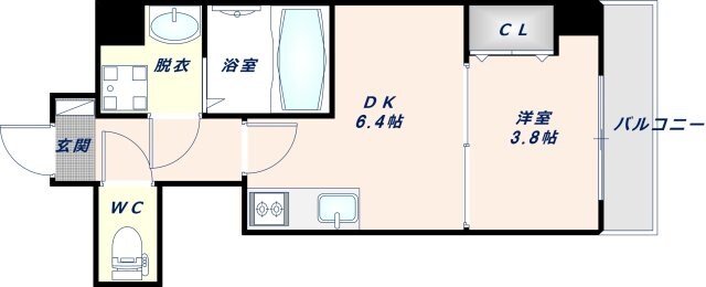 放出駅 徒歩10分 3階の物件間取画像