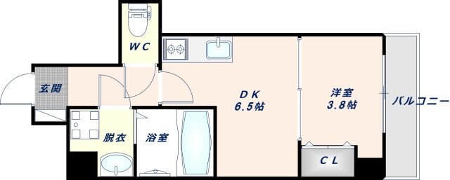 放出駅 徒歩10分 4階の物件間取画像