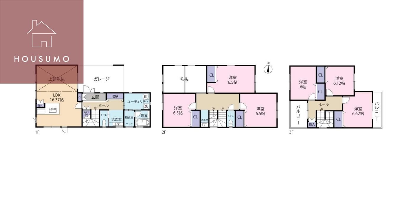 山本町南1丁目住宅の物件間取画像