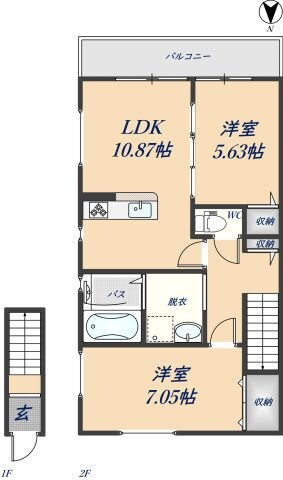 Le　reposの物件間取画像