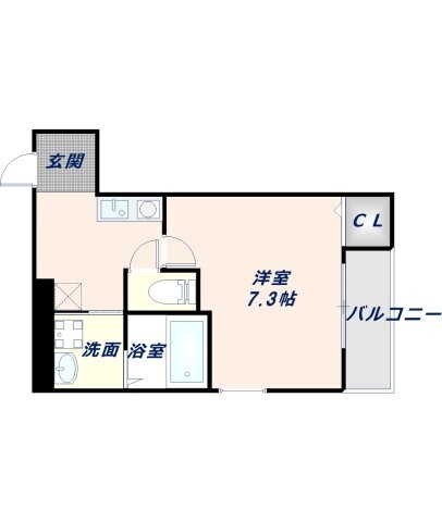 長田駅 徒歩7分 3階の物件間取画像