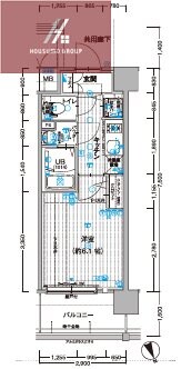 エスリード大阪平野プライムの物件間取画像