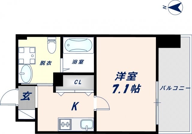 今里駅 徒歩5分 10階の物件間取画像