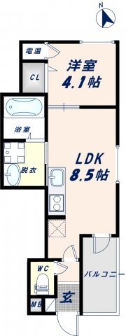 南巽駅 徒歩7分 1階の物件間取画像