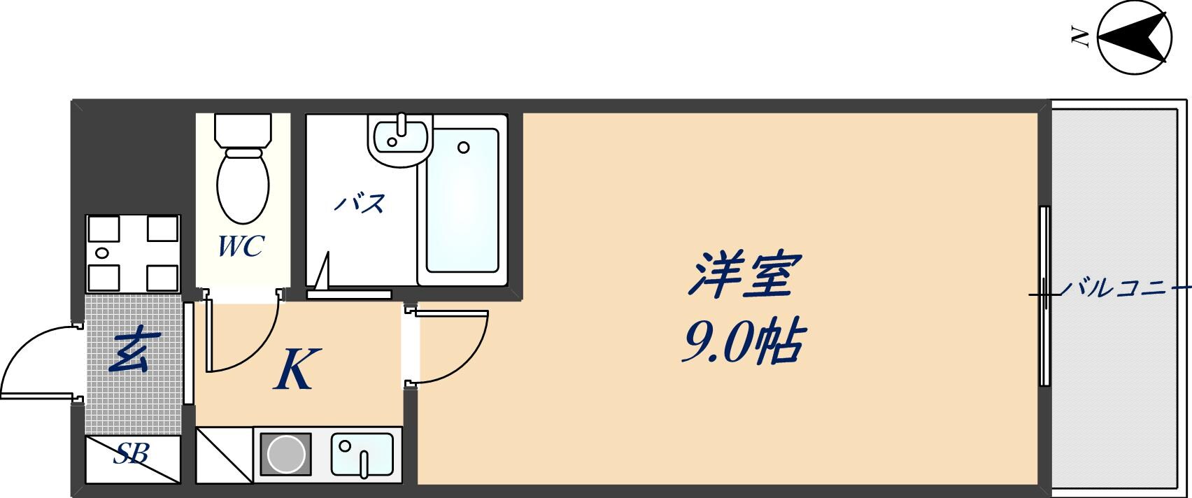 メゾンドールヤマヒデ参番館の物件間取画像