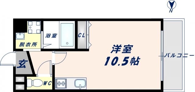 高井田中央駅 徒歩3分 4階の物件間取画像