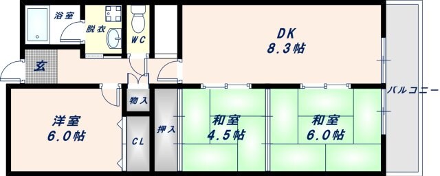 長田駅 徒歩10分 2階の物件間取画像