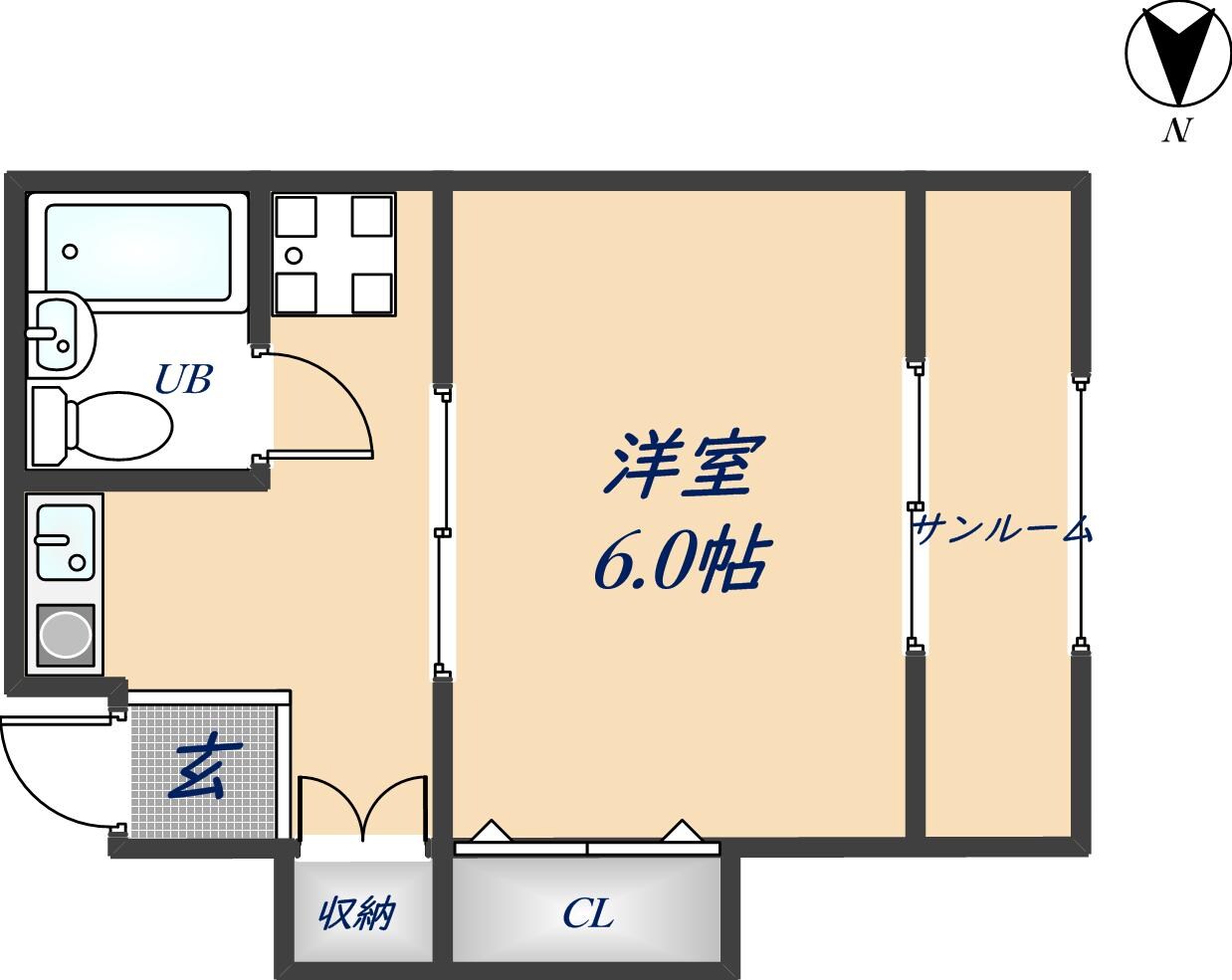 シャルルフジ吉田の物件間取画像