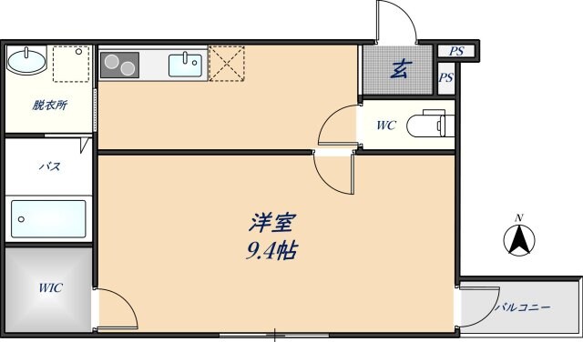 河内花園駅 徒歩4分 1階の物件間取画像