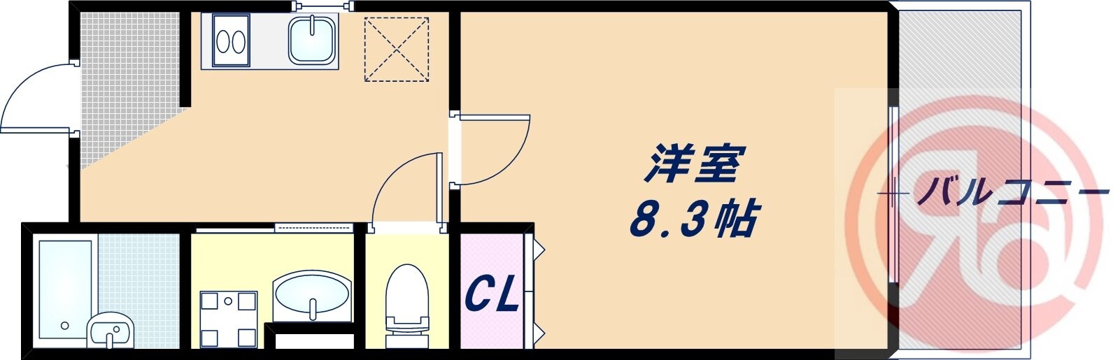 クローバーハイツ鷹合の物件間取画像